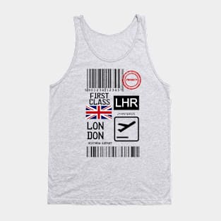 London UK travel ticket Tank Top